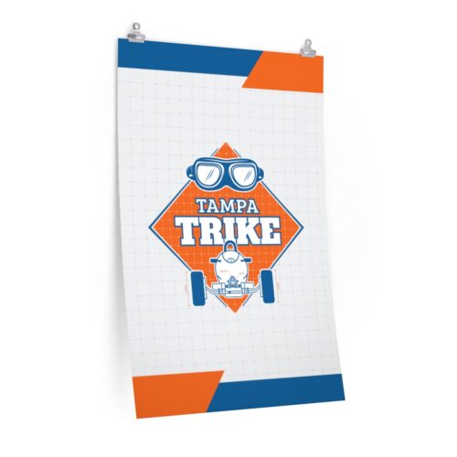 Tampa Trike Poster on Blank Background